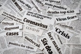 Coronavirus Covid19 newspaper headline News and Events
